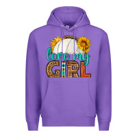 Purple love my girl volleyball Premium Hoodie - HRA Design Shop