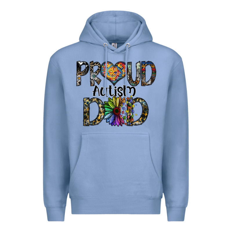Proud Autism Dad Premium Hoodie by SublimationCraftShop | Teevron