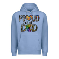 Colony Blue proud autism dad Premium Hoodie - SublimationCraftShop