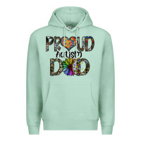 Seafoam proud autism dad Premium Hoodie - SublimationCraftShop