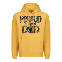Mustard proud autism dad Premium Hoodie - SublimationCraftShop