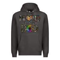 Smoke proud autism dad Premium Hoodie - SublimationCraftShop