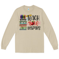 Mushroom teach love inspire Long Sleeve Tee - BarkalooDesign