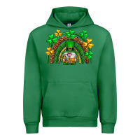 Emerald St. Patrick's Day gnome rainbow Urban Hoodie - Neo Western