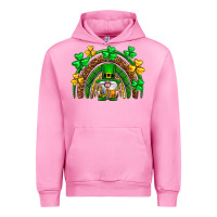 Fuchsia Pink St. Patrick's Day gnome rainbow Urban Hoodie - Neo Western