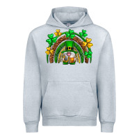 Heather Grey St. Patrick's Day gnome rainbow Urban Hoodie - Neo Western