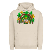 Pigment French Oak St. Patrick's Day gnome rainbow Urban Hoodie - Neo Western