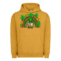 Pigment Peanut Butter St. Patrick's Day gnome rainbow Urban Hoodie - Neo Western