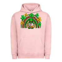 Pigment Salmon St. Patrick's Day gnome rainbow Urban Hoodie - Neo Western