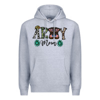 Heather Grey army mom Premium Hoodie - SublimationCraftShop