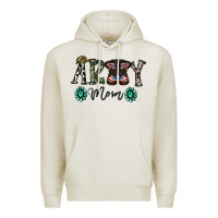 Oatmeal Heather army mom Premium Hoodie - SublimationCraftShop