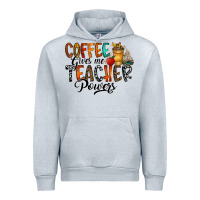 Heather Grey coffee gives me teacher Urban Hoodie - CowhideDigitalArt