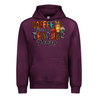 Mauve Wine coffee gives me teacher Urban Hoodie - CowhideDigitalArt