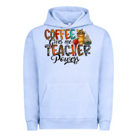 Pigment Grape Ice coffee gives me teacher Urban Hoodie - CowhideDigitalArt