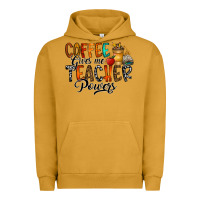 Pigment Peanut Butter coffee gives me teacher Urban Hoodie - CowhideDigitalArt