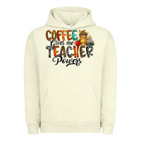 Pigment Pistachio coffee gives me teacher Urban Hoodie - CowhideDigitalArt