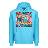 Ocean Blue Easter Mama Leopard tumbler Easter Day Premium Hoodie - Neo Western