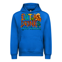 Cobalt eat drink give thanks Urban Hoodie - CowhideDigitalArt