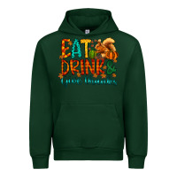 Forest Green eat drink give thanks Urban Hoodie - CowhideDigitalArt