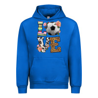 Cobalt western love soccer Urban Hoodie - HRA Design Shop