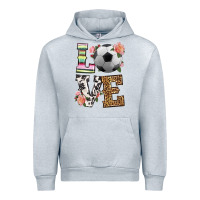 Heather Grey western love soccer Urban Hoodie - HRA Design Shop