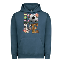 Pigment Midnight Navy western love soccer Urban Hoodie - HRA Design Shop