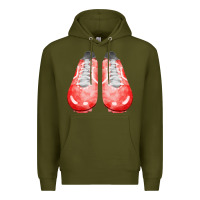 Army Green red cleats fa element 2 Premium Hoodie - FaDigitalArtStudio