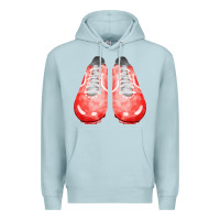 Blue Mist red cleats fa element 2 Premium Hoodie - FaDigitalArtStudio