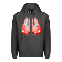 Charcoal Heather red cleats fa element 2 Premium Hoodie - FaDigitalArtStudio