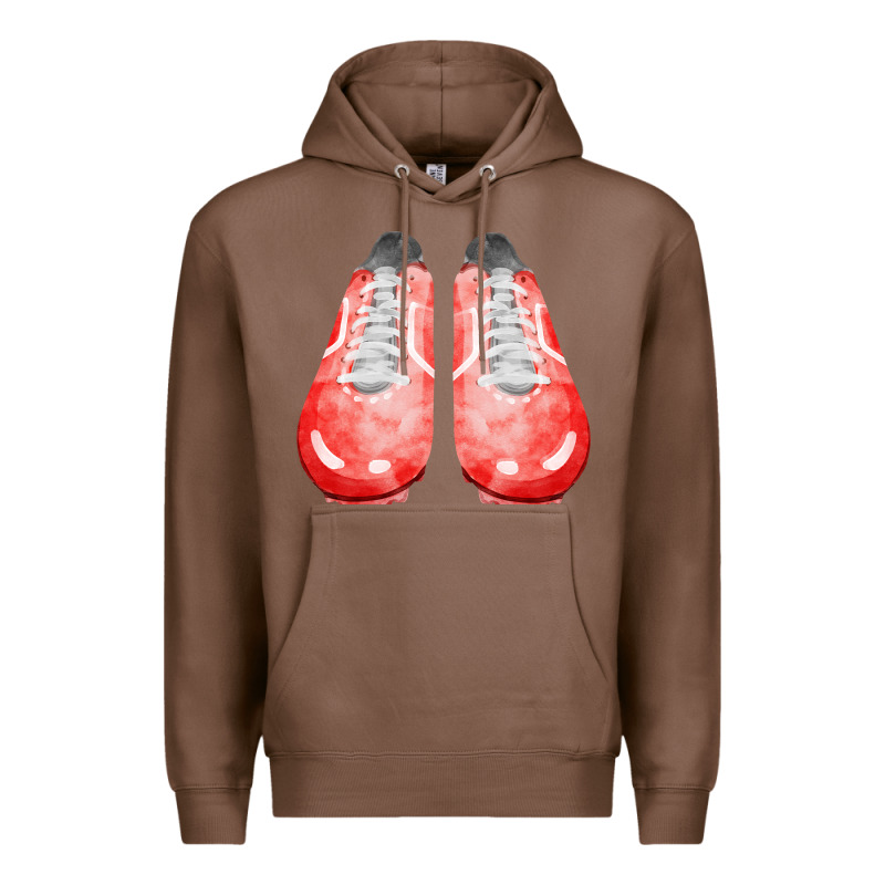 Red Cleats Fa Element 2 Premium Hoodie by FaDigitalArtStudio | Teevron