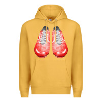 Mustard red cleats fa element 2 Premium Hoodie - FaDigitalArtStudio
