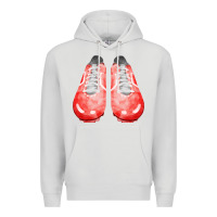 Dove Grey red cleats fa element 2 Premium Hoodie - FaDigitalArtStudio