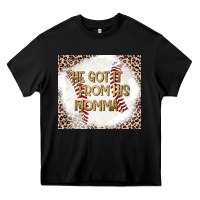Black He Got it From his Momma Heavy Core Tee - CowhideDigitalArt