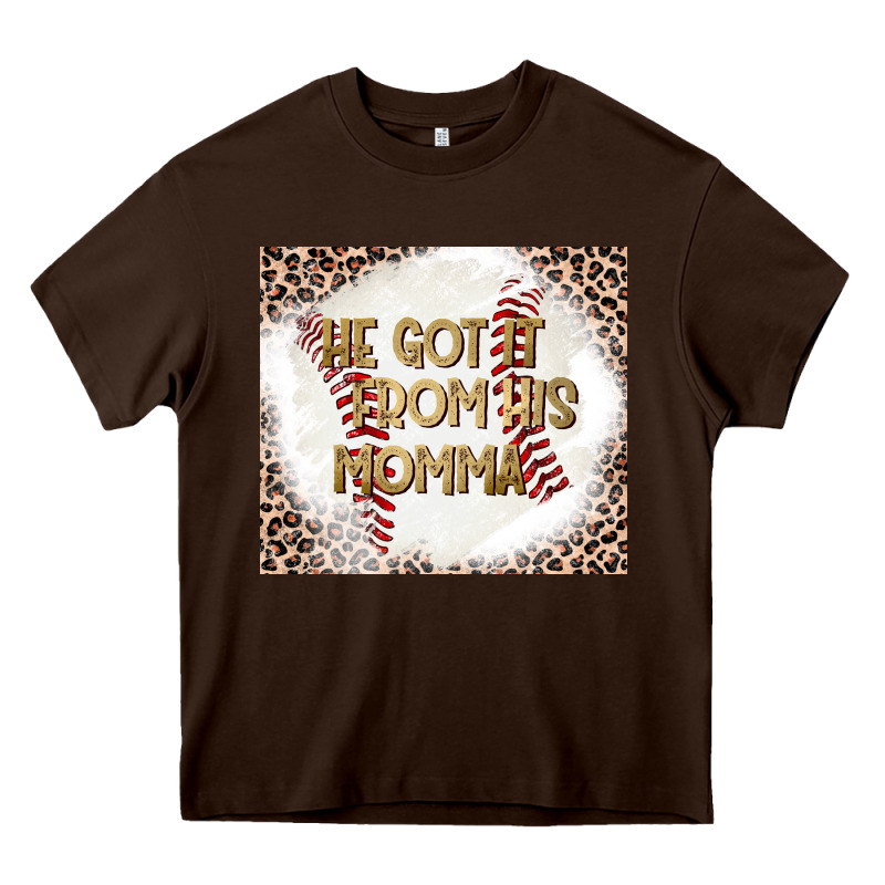 He Got It From His Momma Heavy Core Tee by CowhideDigitalArt | Teevron