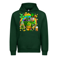 Forest Green St. Patrick's Day gnomies truck Urban Hoodie - Neo Western