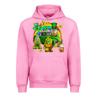 Fuchsia Pink St. Patrick's Day gnomies truck Urban Hoodie - Neo Western