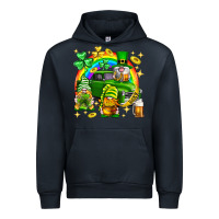 Navy St. Patrick's Day gnomies truck Urban Hoodie - Neo Western