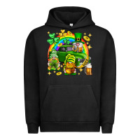 Pigment Black St. Patrick's Day gnomies truck Urban Hoodie - Neo Western