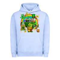 Pigment Grape Ice St. Patrick's Day gnomies truck Urban Hoodie - Neo Western