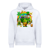White St. Patrick's Day gnomies truck Urban Hoodie - Neo Western