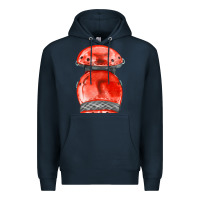 Navy red leg guard fa element Premium Hoodie - FaDigitalArtStudio