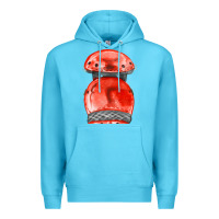 Ocean Blue red leg guard fa element Premium Hoodie - FaDigitalArtStudio