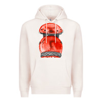 Pale Pink red leg guard fa element Premium Hoodie - FaDigitalArtStudio