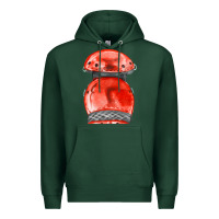 Sports Green red leg guard fa element Premium Hoodie - FaDigitalArtStudio
