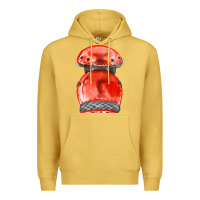 Antique Gold red leg guard fa element Premium Hoodie - FaDigitalArtStudio