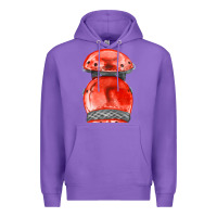 Purple red leg guard fa element Premium Hoodie - FaDigitalArtStudio