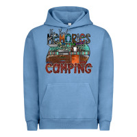 Pigment Pebble Blue the best memories camping Urban Hoodie - SublimationCraftShop