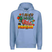 Colony Blue rawr means grateful in dinosaur Premium Hoodie - CowhideDigitalArt