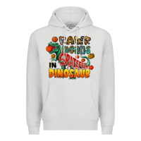 Dove Grey rawr means grateful in dinosaur Premium Hoodie - CowhideDigitalArt