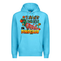 Ocean Blue rawr means grateful in dinosaur Premium Hoodie - CowhideDigitalArt